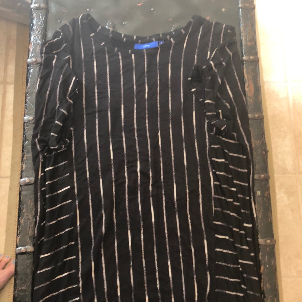 Black short sleeved blouse
